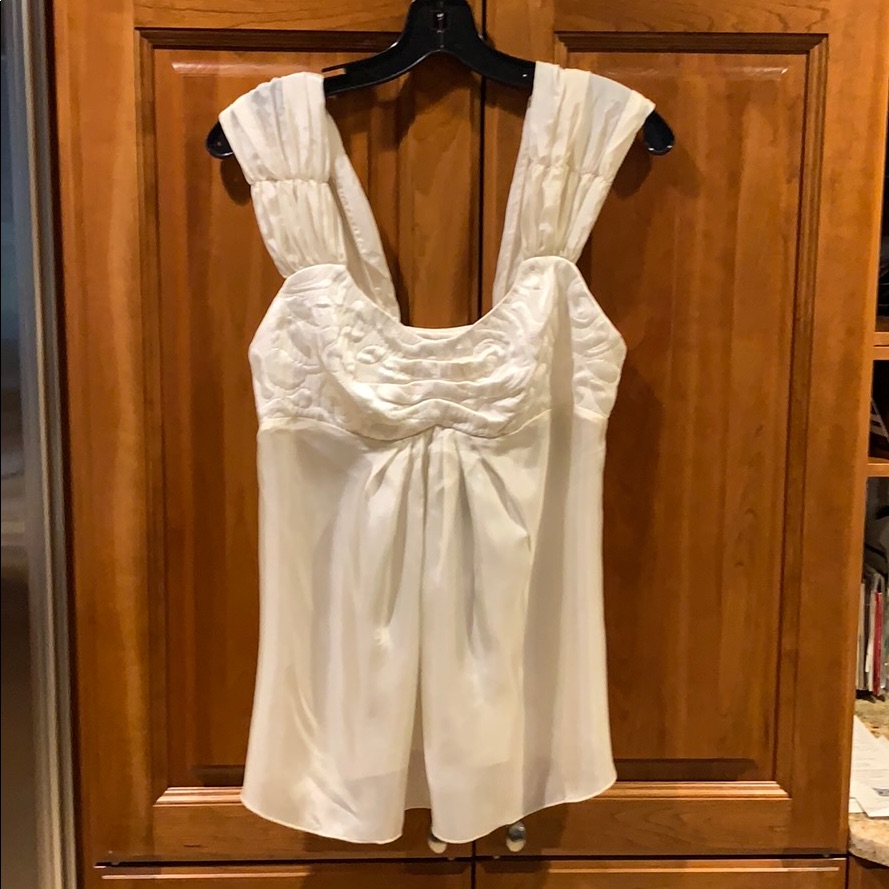Black Halo Nwt Ivory Baby Doll Top Small